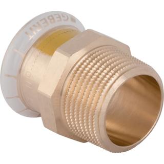 Geberit Gas-Übergang Mapress d 22mmxR 1/2, Cu, m AG, Rotguss
