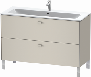 Duravit Waschtisch-Unterschrank Brioso 122x47,9cm, Taupe, 2 Auszüge, stehend