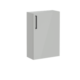 VitrA Halbhochschrank Root Flat Compact 57x27x85cm, 1 T, An re, Korp perlgr hgl