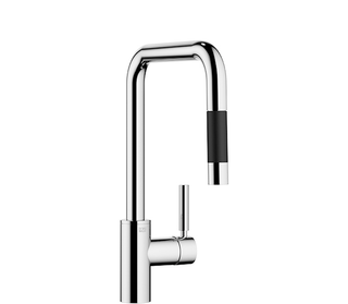 Dornbracht Spültisch-Einhebelmischer META Square Pull-down herausziehbar, mit Brausefunktion, Ausladung 240 mm