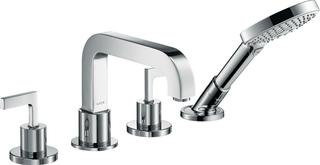 hansgrohe Fertigmontageset Axor Citterio 4-L-BW-Rand-Arm., m Hebelgriffen, chrom