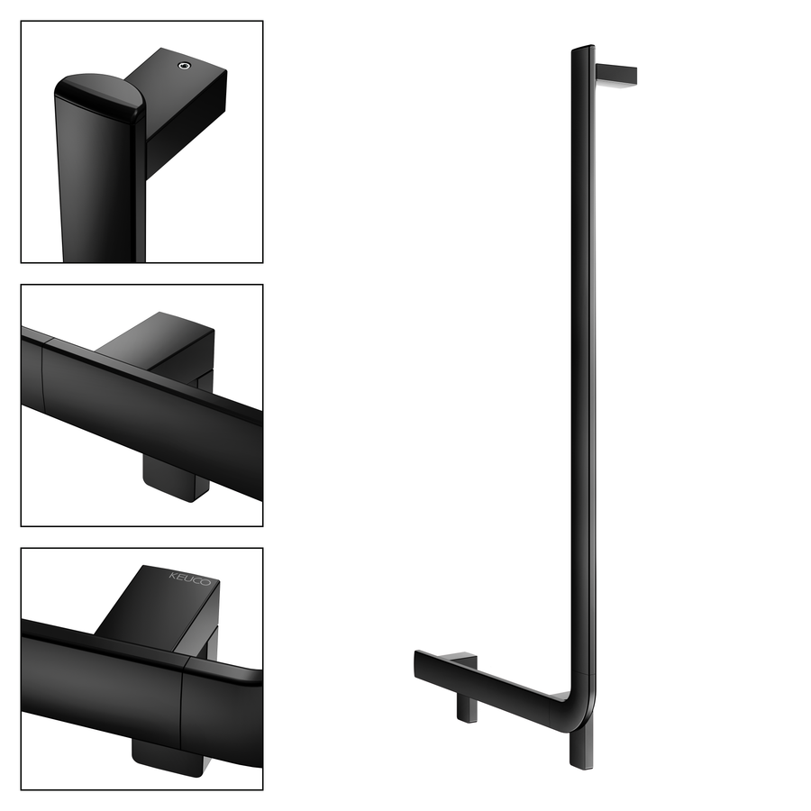 Artikelbild 2 des Artikels „Keuco Winkelgriff AXESS Care 90Gr, senkr. Handl re, 520x1090mm, sw ma 520 x 1090 mm | schwarz matt“