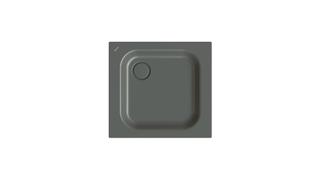 Duschwanne BetteSupra 5360 75x70x6,5cm, Antirutsch/Pro, smoke