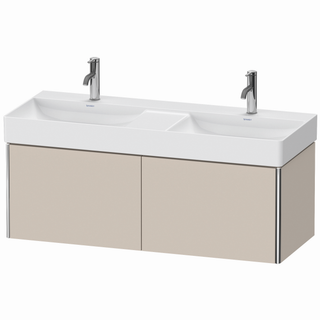 Duravit Waschtisch-Unterschrank XSquare 118,4x46x39,7cm, Tau matt, Nussb rechts