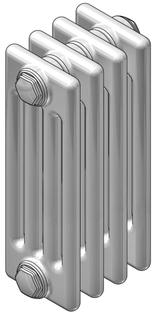 Element-Heizkörper Charleston Austausch Bautiefe 136 mm, RAL 9016