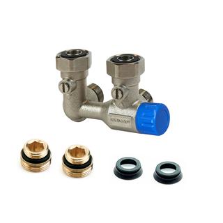 Flamco Thermostatventil AutoSar Eck re, VL re, Anschluss Rohr 3/4" E M