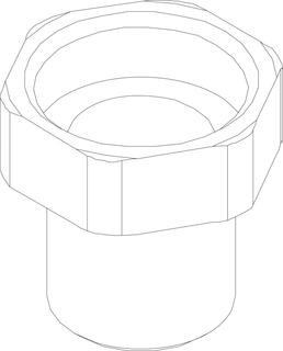 BOSCH Ersatzteil TTNR: 8738104743 Rohrstutzen F-G1 M-G3/4