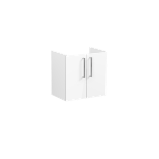 VitrA WT-Unterschrank Root Flat Compact 56,5x37x55cm, 2 T, 1 Boden, Korp we hgl