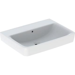 Geberit Waschtisch Renova Plan 65x48cm, o. Hahnl., m ÜL, weiß KeraTect