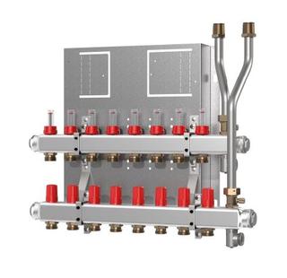 Danfoss FBH-Verteiler SG-7 7 Kreise, mit Durchflussanz
