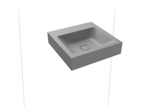 Kaldewei Wand-Waschtisch CONO 3079 50x50cm, o. Hahnl., ch, P-E, C grey 30