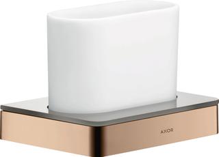 hansgrohe Zahnglas Axor universal Glas, Wandmontage, polished red gold
