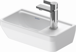 Duravit Handwaschbecken D-Neo 40 x 22 cm, Becken links, ohne Überlauf, Hahnloch