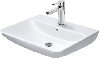 Duravit Waschtisch Me by Starck 65x49cm, we., m Hahnl., ÜL, Hahnlochbank