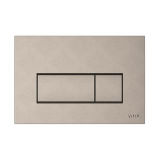 VitrA Betätigungsplatte Root Square 244x9x165mm, ABS, Nickel gebürstet
