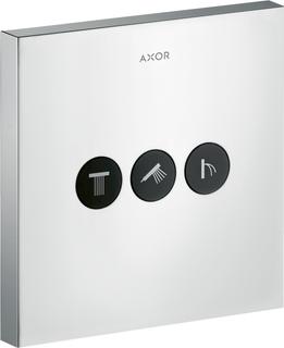 hansgrohe Fertigmontageset ShowerSelect UP-Ventil, 3 Verbraucher, eckig, chrom