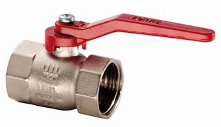 HS Kugelhahn UNIVERS 1470 3/8", reduz. DG, Hebel rt, ma verchromt