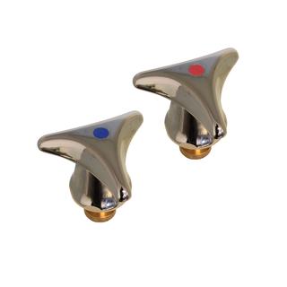 KÖRO Hahnoberteil Dreisterngriff 3/8" Metall, 5xrot u. 5xblau
