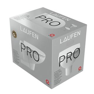Laufen Pack-Wand-Tiefspül-WC PRO 36x53cm, randl., m off. Befestig., weiß