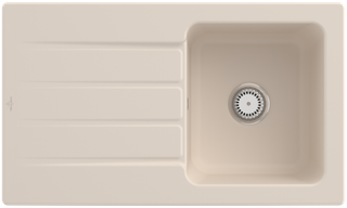 V&B Spüle Architectura 50 m Abl.garn, Hand., ivory CeramicPlus