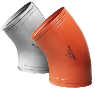 AIPS Bogen VSH Shurjoint WR111LR 355,6mm, dukt. Guss, 45Gr, lg Radi., or.