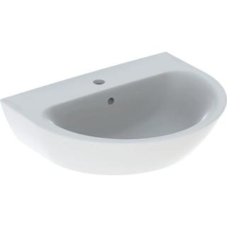Geberit Waschtisch Renova 60x48cm, we., mit Hahnloch, mit Überlauf