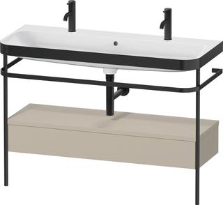 Duravit MWT-Kombi Happy D.2 Plus 117,5x49cm, m 1 HL, Konsole, Tau s-matt