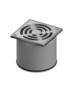 TECE Rostrahmen TECEdrainpoint S 100x100mm, ES, Designrost verschraubt