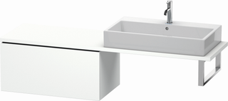 DU US f. Konsole Comp.L-Cube 400x820x477 1 Auszug, Weiß Matt ES Ahorn