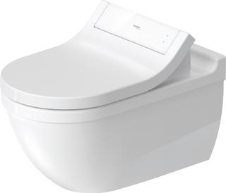 Duravit Wand-Tiefspül-WC Starck 3 37x62cm, 4,5 l, geschl., we Hyg Glaze