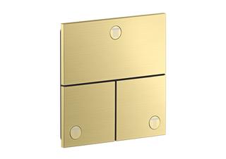 hansgrohe Ventil Axor ShowerSelect ID UP, 3 Verbaucher, eckig, brushed brass