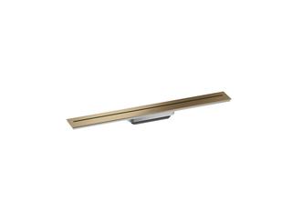 hansgrohe Duschrinne AXOR Drain 700mm, Fertigset, z W, brush. bron