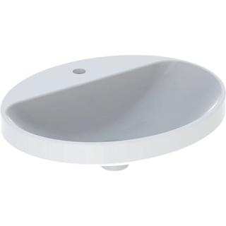 Geberit Einbau-Waschtisch VariForm 55x45cm, m HLB, o. ÜL, ov., we. K-Tect