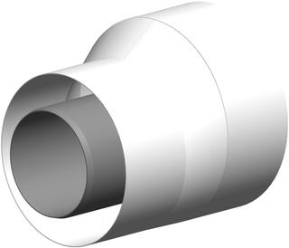 ATEC Erweiterung PolyClassic +Iron/White exz., PP, ES weiß, DN 80/125-DN 100/150