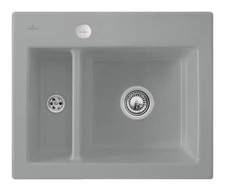 V&B Spüle Subway 60 XM m Abl.garn, Exzenter, stone CeramicPlus