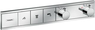 hansgrohe Fertigmontageset RainSelect UP-Thermostat, 3 Verbraucher, chrom