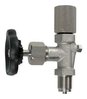 Afriso Manometerabsperrventil Form A G 1/2, PN 400, 1.4571, SpannmuffexZapfen