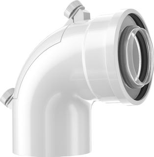 BOSCH Doppelrohrbogen FC-CER60-87 87Gr, m Revisionsöf., d 60/100mm, konz.