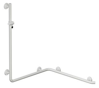 HEWI Duschhandlauf System 800 K 1100mm, mit Brausehalter, signalweiß