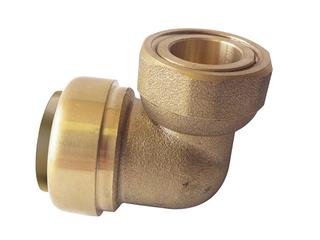 IBP halbe Bogen Verschr. >B< Push BM8002G 26 x 3/4" IG Messing