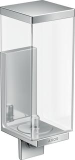 hansgrohe Lotionssp Axor Uni Rectangular Glas, Wandmontage, chrom