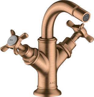 hansgrohe 2-G-Bidet-Armat Axor Montreux A 104mm, m Kreuz, ZugstAblGar, b bron