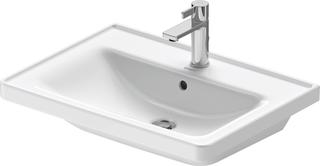 Duravit Möbel-Waschtisch D-Neo m ÜL, Hahnloch, we., 65x48cm, m Hahnloch