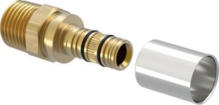 Uponor Press-Übergangsmuffe Rapex 14mmxRp 1/2, mit Presshülse