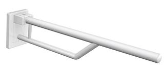 HEWI Stützklappgriff Duo Ausladung 850mm, Kunststoff, signalweiß