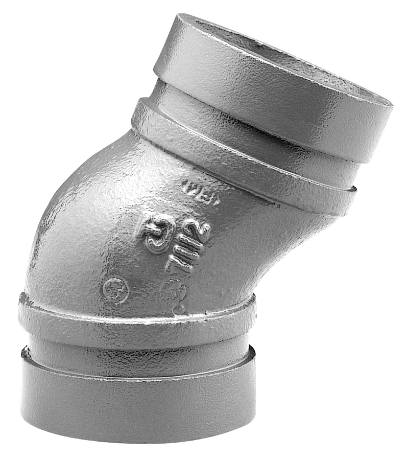 Artikelbild 1 des Artikels „AIPS Bogen VSH Shurjoint 7112G 139,7mm, 22,5Grad, vz, dukt. Gusseisen 139,7 mm“