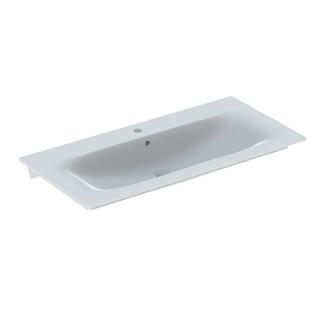 Geberit Möbel-Waschtisch Renova Plan 100x48cm, we., m Hahnloch, mit Überlauf