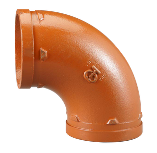 AIPS Bogen VSH Shurjoint 7110 219,1mm, dukt. Gusseisen, 90Grad, orange