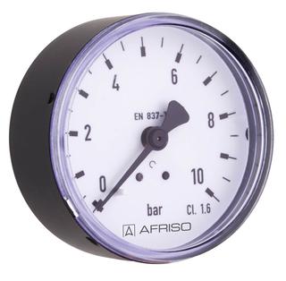 AFRISO Rohrfeder-Standardmanometer RF63 0/4bar G1/4B ax Kl.1,6 D211