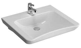 VitrA Waschtisch Conforma 60x54,5/51cm, we hgl, o. ÜL/1 HL mittig